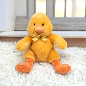 Russ Berrie Baby Chick Plush 8" Easter Basket Russ Plus Yellow Duck Soft Toy